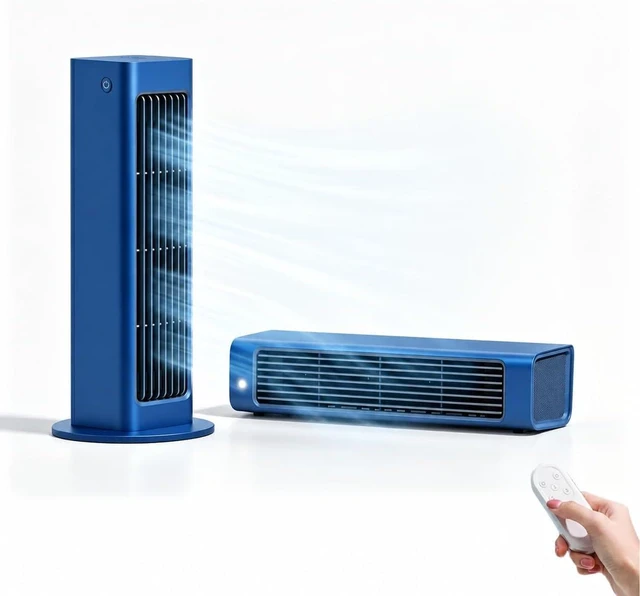 Main image of 2-in-1 Bladeless Fan - New Version Cordless Rechargeable