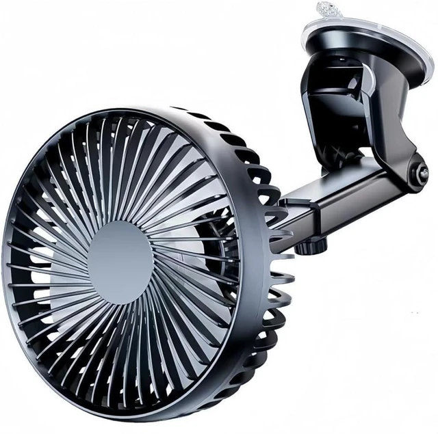 Main image of USB Car Fan for Dodge Viper ZB coupe, USB Desk Fan Mini Portable Fans Car Cooling Fan 360° Rotatable 3 Speeds Air Circulation Fan,B