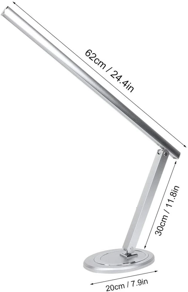 Alt view image 2 of 7 - Foldable LED Desk Lamp with Eye Caring Light - USB Table Lamps for Home Office, Folding LED Lamp for Computer Workstation Lighting