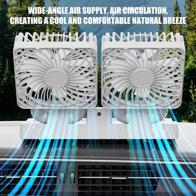 Alt view image 4 of 7 - Car Exhaust Fan USB Solar Ventilation Technology Rapid Cooling Odors Elimination Car Exhaust Fan