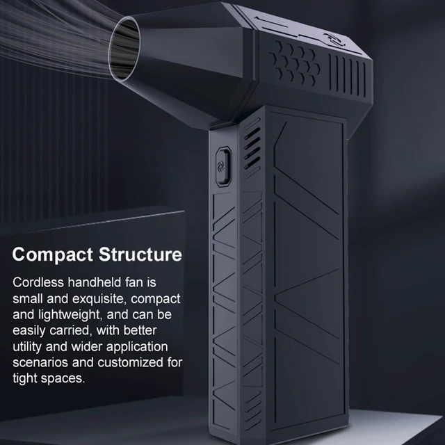 Alt view image 4 of 7 - Handheld Brushl Motor Jet Fan 130,000RPM Turbofan High Power Dust Blower Keyboard ing Tool with USB Charging Interf
