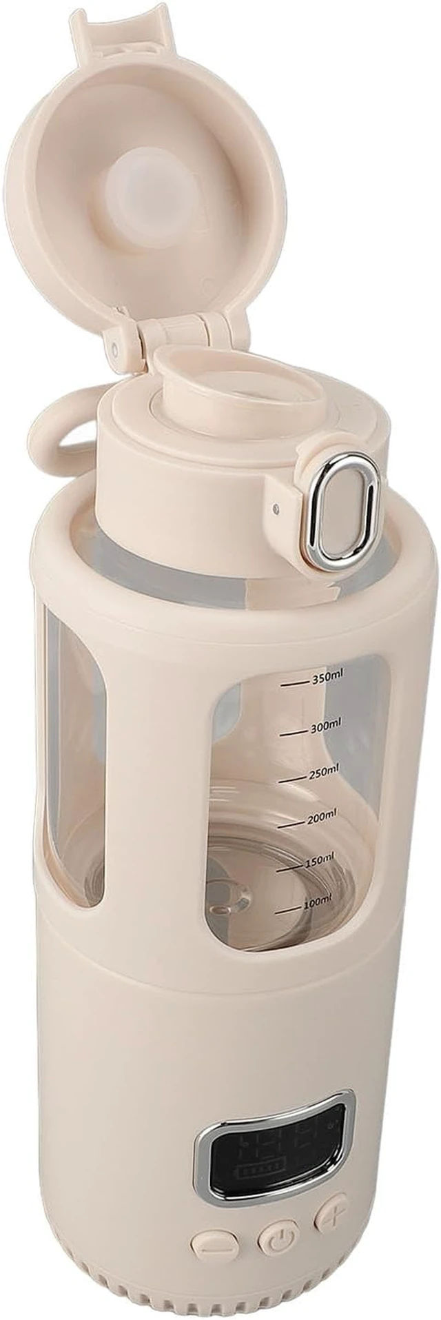 Alt view image 2 of 7 - Portable Water Warmer, Milk Warmer for Travel with 18000mAh USB Rechargeable Battery, Adjustable Temperature Control 37-55, 350ML Capacity, Stainless Steel Heat Resistan