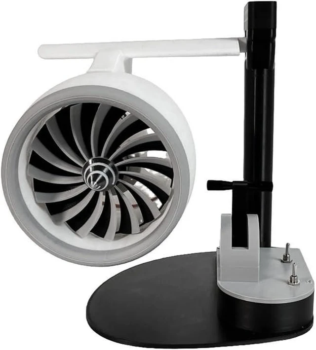 Main image of Desktop Jet Fan Turbofan USB Fan Turbofan Engine Shape 3D Printing Turbofan Engine Model Toy
