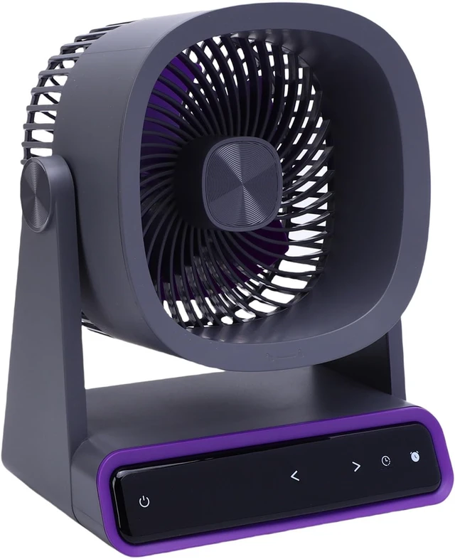 Alt view image 2 of 7 - Desktop Fan with Touchscreen, Quiet Cooling Fan for Home Office