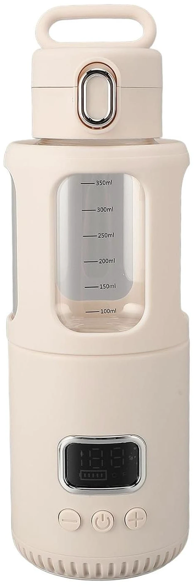Main image of Portable Water Warmer, Milk Warmer for Travel 350ML with Adjustable Temperature Control, 18000mAh USB Rechargeable Cordless Battery, for Camping and Picnics