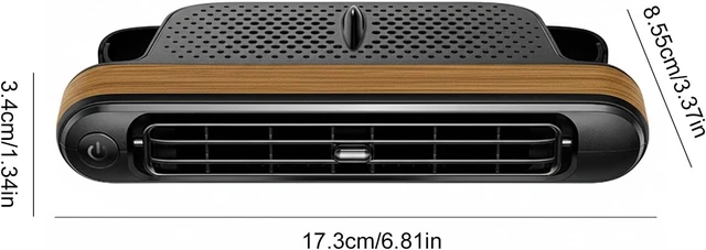 Alt view image 2 of 3 - USB Backseat Headrest Fan with Seatback Cooling Airflow 3-Speed Quiet for