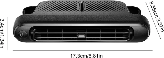 Alt view image 2 of 3 - USB Backseat Headrest Fan with Seatback Cooling Airflow 3-Speed Quiet for