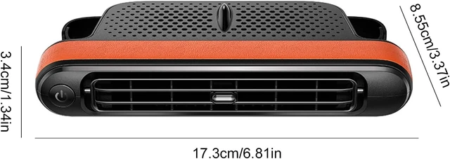 Alt view image 3 of 3 - USB Backseat Headrest Fan 3-Speed Quiet Seatback Cooling 6.81 x 3.37 x 1