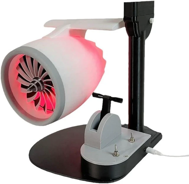 Main image of Creative Desktop Turbofan with Humidifier & Light Engine JetFan 3D Printed