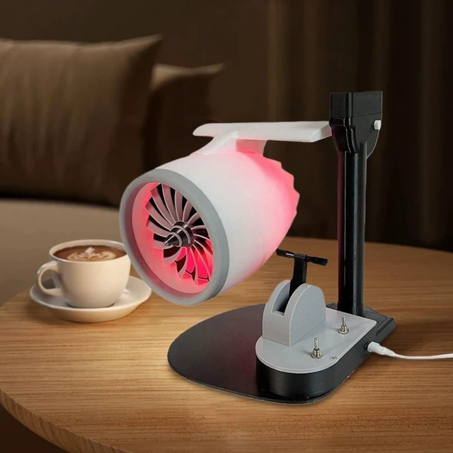 Alt view image 5 of 7 - Creative Desktop Turbofan with Humidifier & Light Engine JetFan 3D Printed