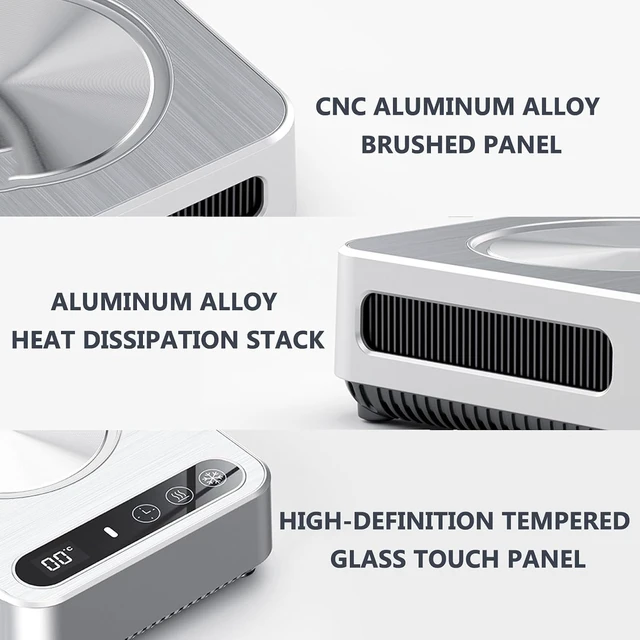 Alt view image 7 of 7 - Dual-Use USB Heating and Cooling Coaster,10s Rapid Chill,50°/70° Adjustable Warmth,18-Hour Timer,Gift for Men and Women