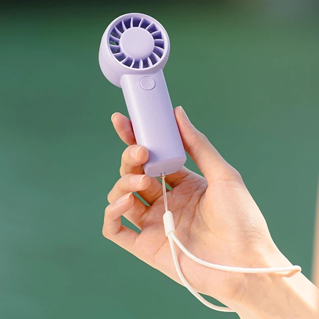 Alt view image 4 of 7 - Mini Handheld Fan 3 Speed Type-C Rechargeable
