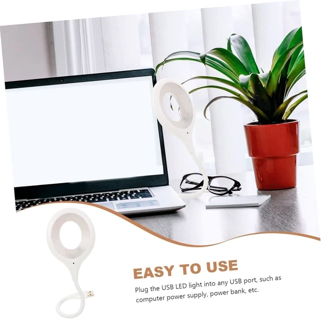 Alt view image 3 of 7 - Table Lamp 2pcs Voice USB Night Light Clip Bed Reading Activated
