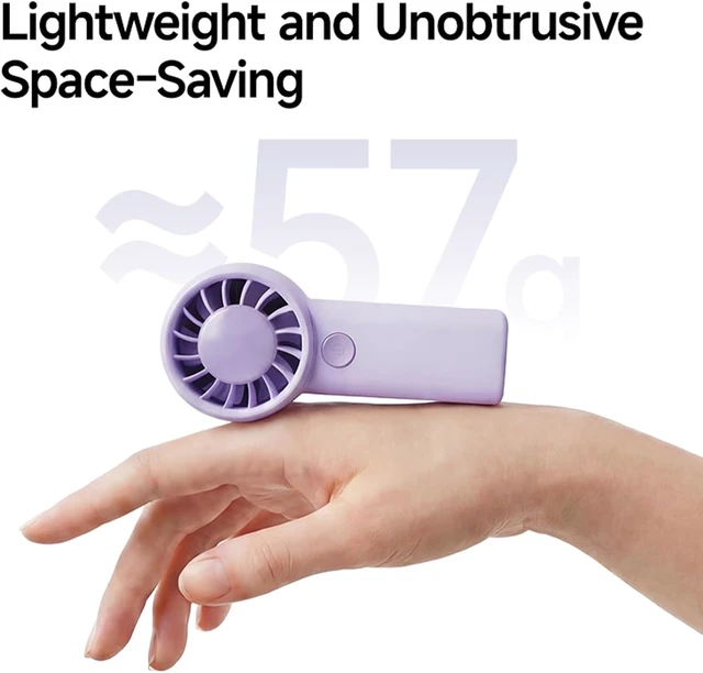 Alt view image 7 of 7 - Mini Handheld Fan 3 Speed Type-C Rechargeable