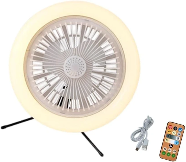 Main image of 30W Type C Charging Fan Lamp 3 Adjustable Wind Modes Timer Feature For Bedroom Tent