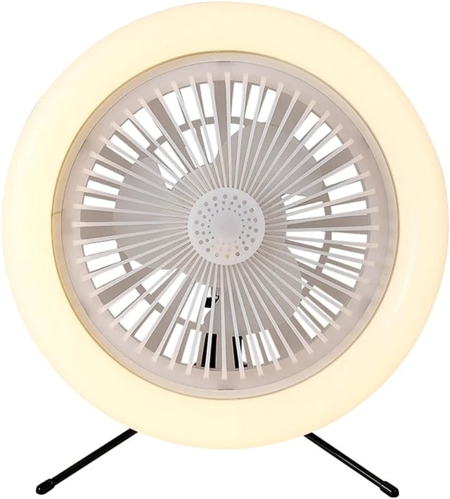 Alt view image 3 of 7 - 30W Type C Charging Fan Lamp 3 Adjustable Wind Modes Timer Feature For Bedroom Tent