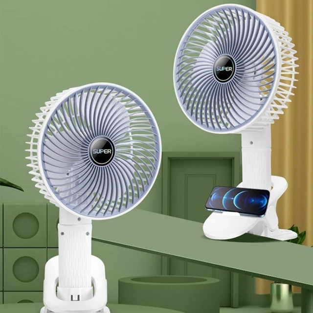 Alt view image 3 of 7 - Travel Fan USB Rechargeable Multifunctional Handheld Cooling Device for Desk and Outdoor Activity