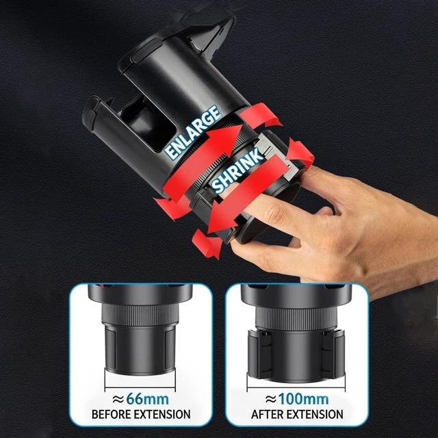 Alt view image 7 of 7 - Adjustable Car Cup Mount Fan With USB Power 3 Wind Speeds Flexible Neck For Trucks SUVs