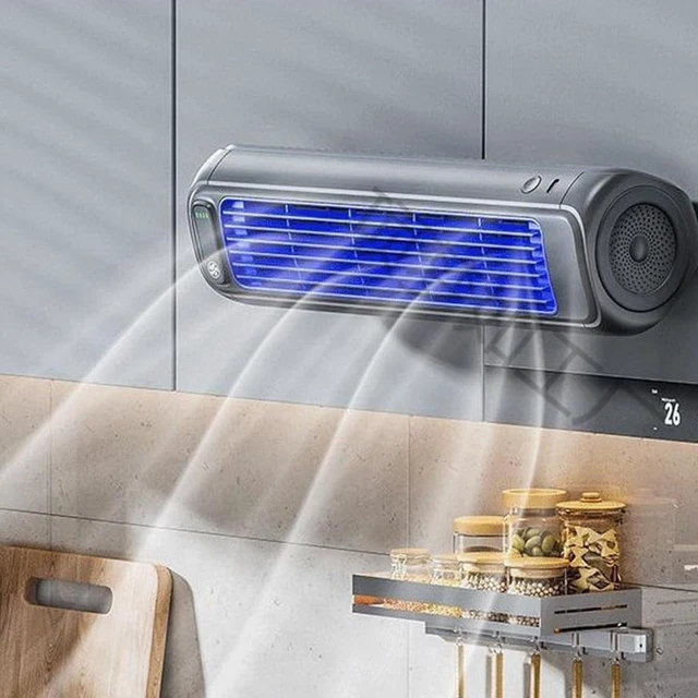 Alt view image 7 of 7 - USB Rechargeable Air Circulator Fan Three Speeds for Kitchen Office