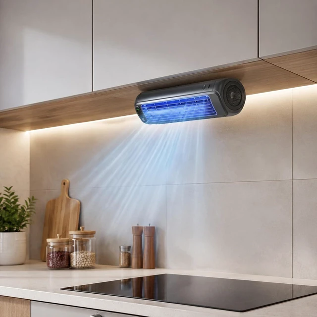 Alt view image 7 of 7 - USB Rechargeable Cooling Fan Three Adjustable Speeds for Bedroom Office