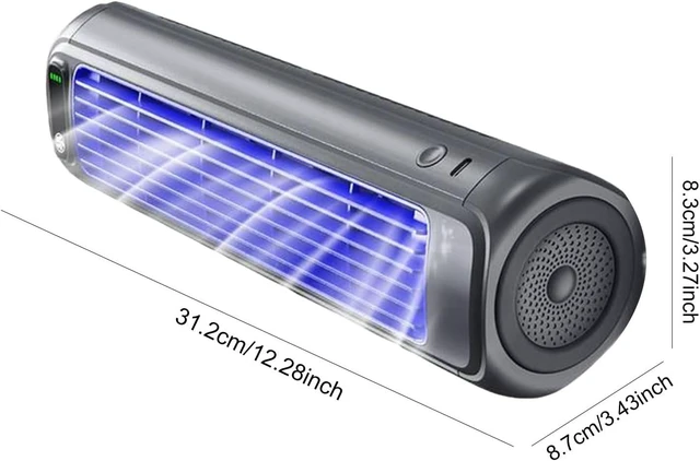 Alt view image 3 of 7 - USB Rechargeable Air Circulator Fan Three Speeds for Kitchen Office