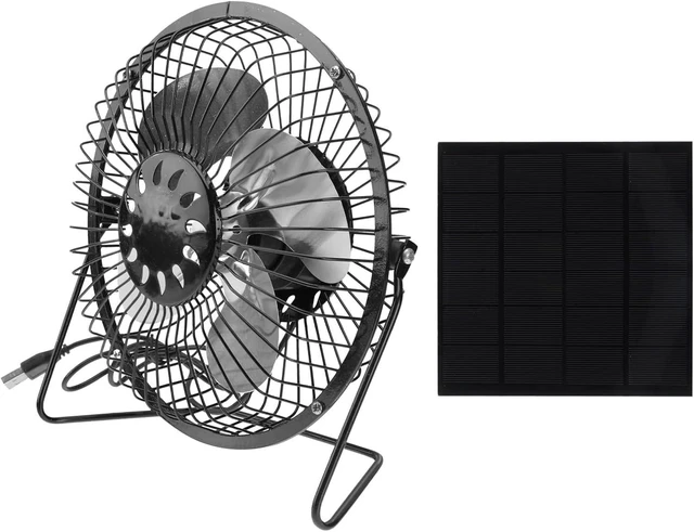 Main image of Holibanna USB Mini Fan Quiet Rotation Solar Powered for Home Camping