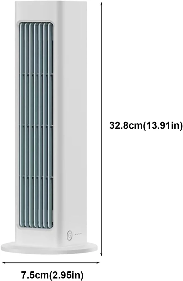 Alt view image 6 of 7 - Portable Cooling Air Fan with 3-Speed, Wall Mount/Tower, Low Noise, USB