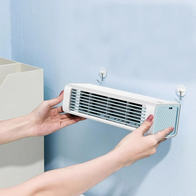Alt view image 5 of 7 - Portable Cooling Air Fan with 3-Speed, Wall Mount/Tower, Low Noise, USB