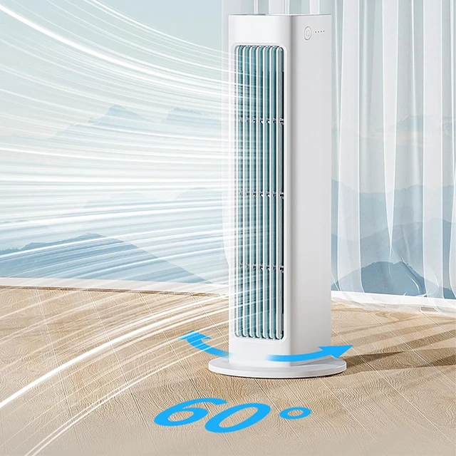 Alt view image 3 of 7 - Portable Cooling Air Fan with 3-Speed, Wall Mount/Tower, Low Noise, USB