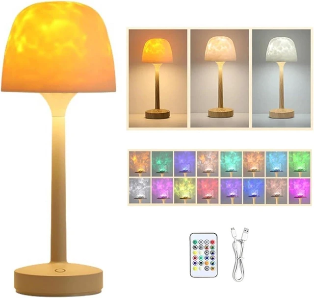 Main image of Water Ripple Projector Lamp, 16Color LED Ambient Table Light