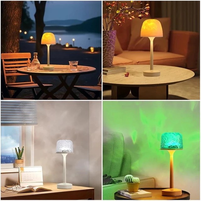 Alt view image 6 of 7 - Water Ripple Projector Lamp, 16Color LED Ambient Table Light