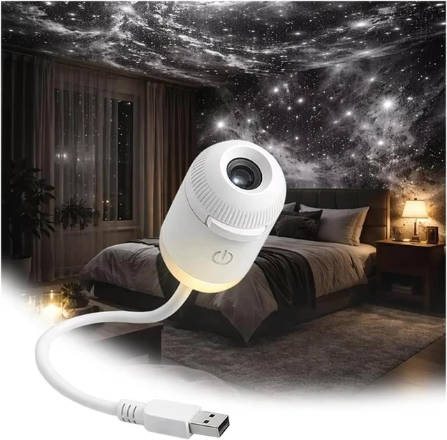 Alt view image 2 of 7 - Star Projector, Adjustable Brightness, USB Powered, Touch Control