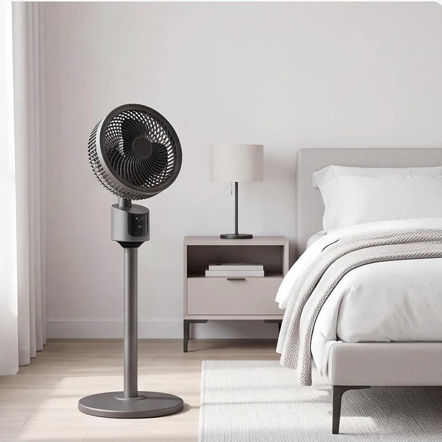 Alt view image 3 of 7 - Portable Air Circulator Fan Flat Design USB Electric Fan Floor(Grey) (Grey)