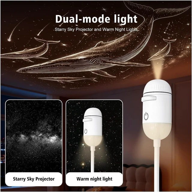 Alt view image 3 of 6 - Ambient Projector Light, Adjustable Focus Distance Night Lighting