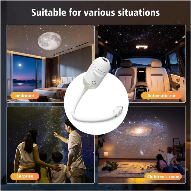 Alt view image 5 of 6 - Ambient Projector Light, Adjustable Focus Distance Night Lighting