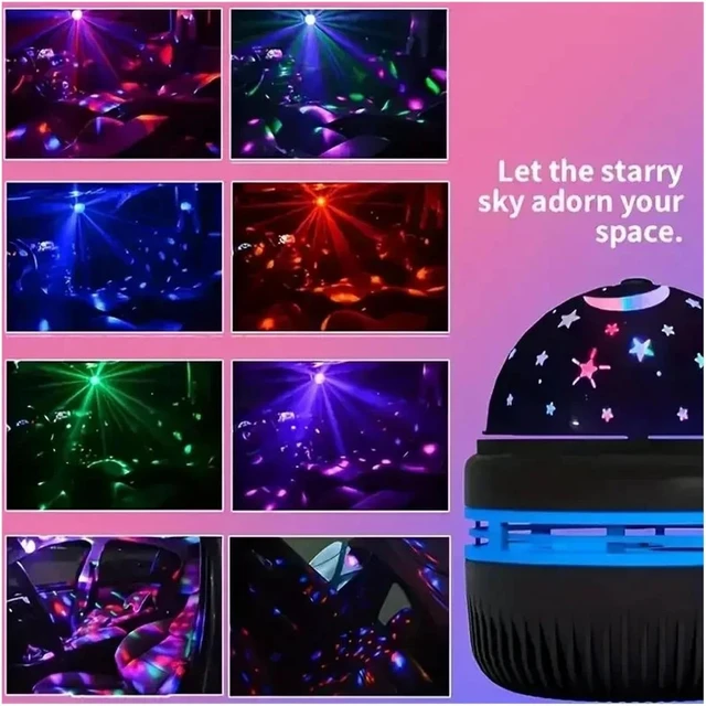 Alt view image 7 of 7 - Galaxy Projector Light, LED Star Projector Night Light with MultiColor