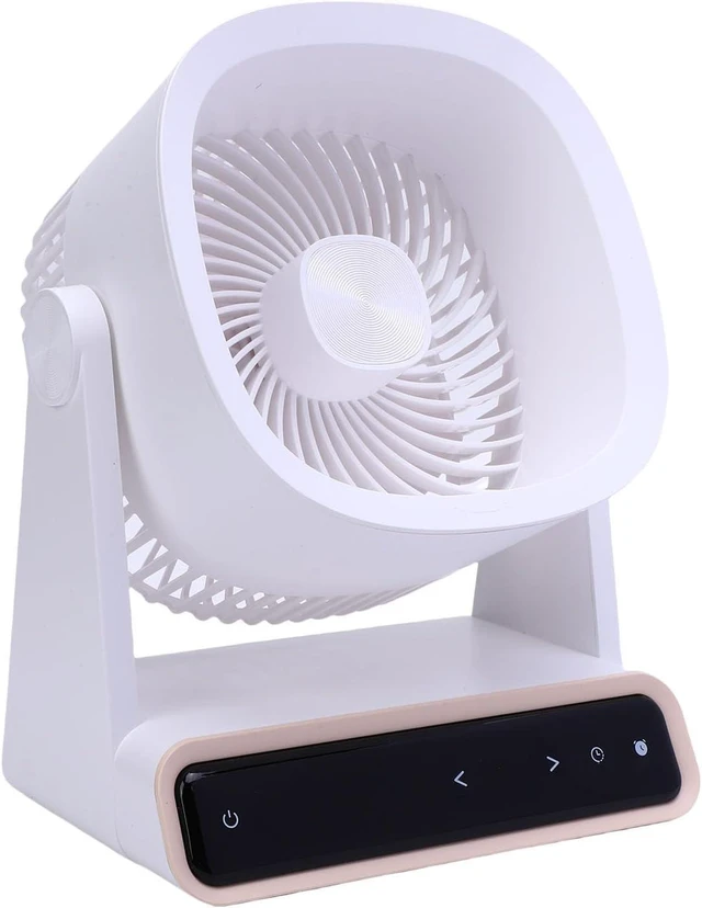 Alt view image 4 of 7 - Desktop Cooling Fan with Touchscreen, 7.5-inch Quiet Wall Hanging
