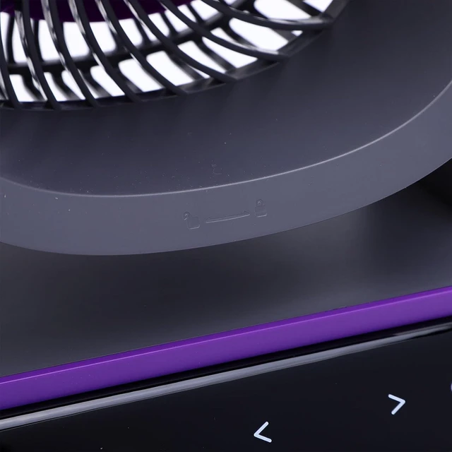 Alt view image 7 of 7 - Desktop Cooling Fan with Touchscreen, 7.5-inch Quiet Wall Hanging