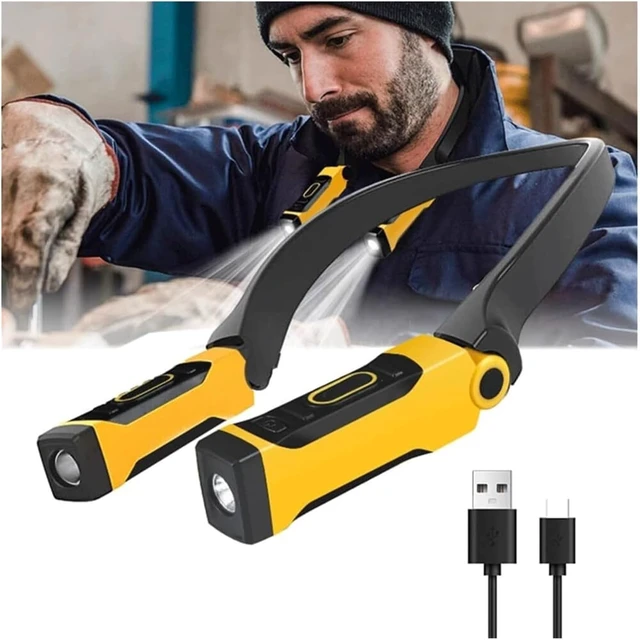 Alt view image 4 of 6 - MUSM Hands-Free Rechargeable Neck Reading Light with Bendable Arms, 2 Brightness Levels for Book Lovers
