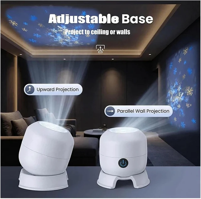 Alt view image 4 of 5 - USB Rechargeable 360° Rotating Ocean Projector LED Night Light for Bedroom