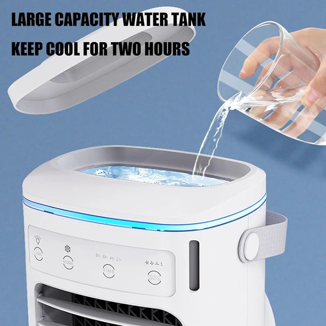 Alt view image 5 of 7 - USB Desk Air Fan with Water Assisted Design Evaporative Air Coolers, for Desk, Bedside, Dorm Use, Home Office Study Area