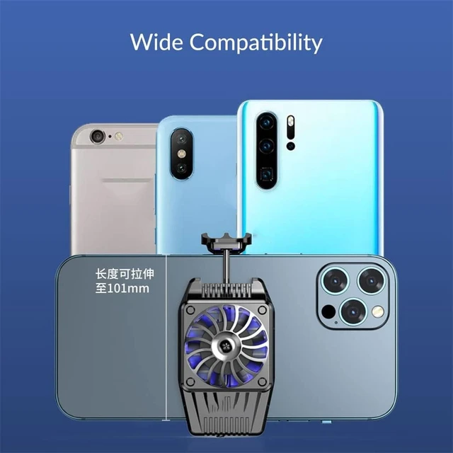 Alt view image 3 of 5 - Mobile Phone Radiator Cooling Fan Cooler Games Portable Accessorie(D)
