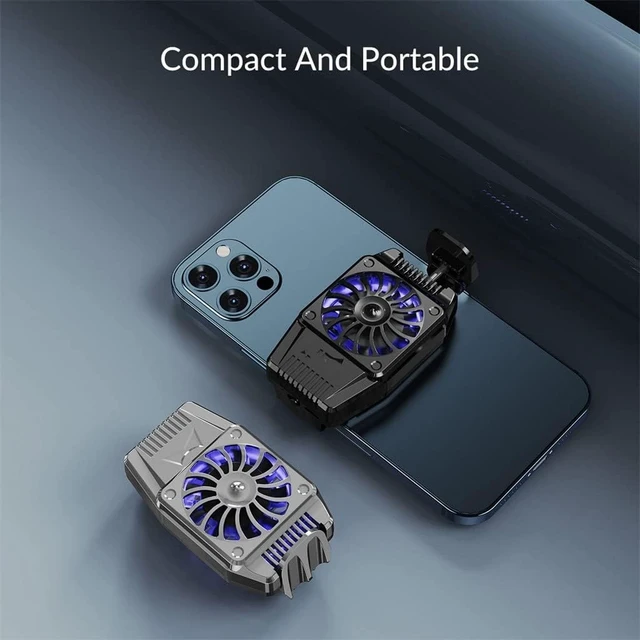 Alt view image 4 of 5 - Mobile Phone Radiator Cooling Fan Cooler Games Portable Accessorie(D)