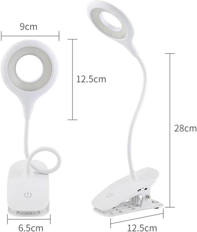 Alt view image 5 of 7 - 2X Reading Light Rechargeable Dimmable Table Headboard Lamp 20LED