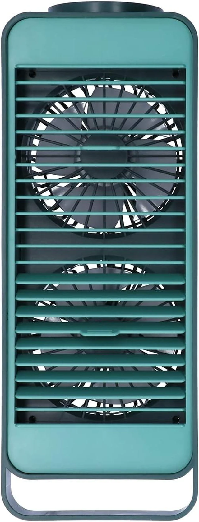 Alt view image 7 of 7 - FTVOGUE Usb rechargeable desk fan with double blade rotating design (Green)