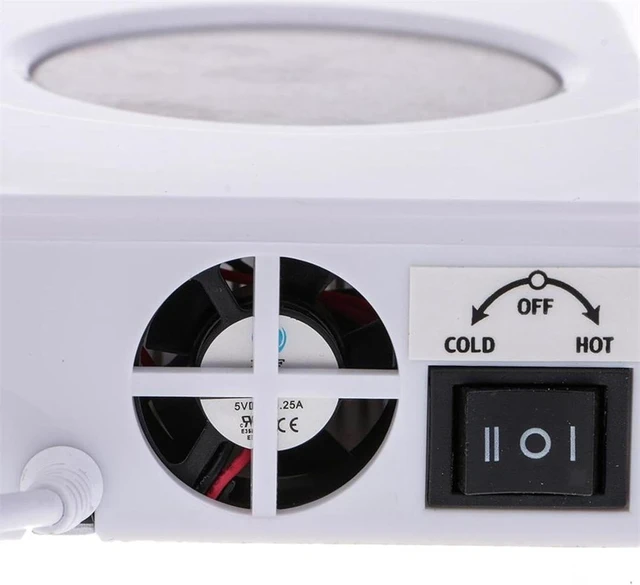 Alt view image 7 of 7 - Cup Cooler Coffee, Warmer 2 in, 1 Beverage Warmer, and Drink Cooler