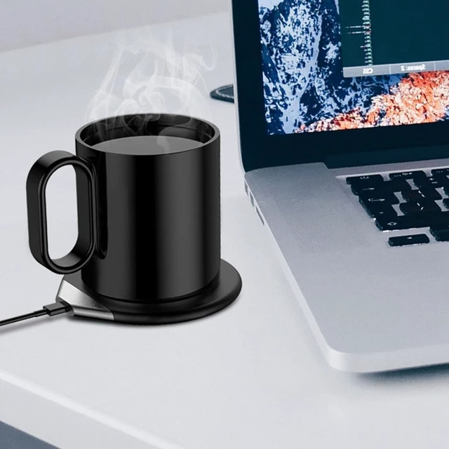 Alt view image 4 of 7 - Cup Warmer with Wireless Phone Charger, 55C Constant Temperature (US Plug)