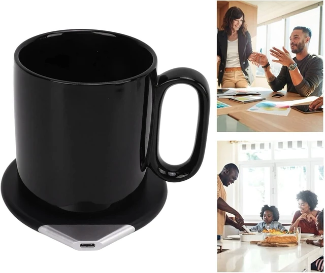 Alt view image 5 of 7 - Cup Warmer with Wireless Phone Charger, 55C Constant Temperature (US Plug)