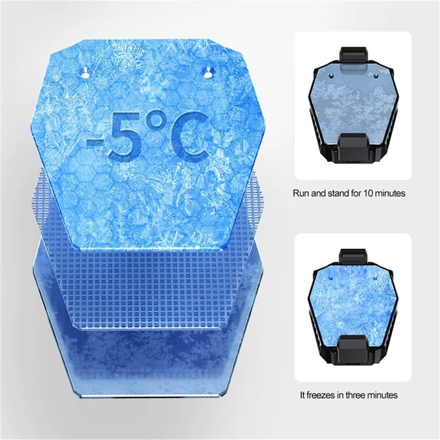 Alt view image 3 of 5 - Phone Radiator Smart Cooling Accessories Portable Quiet Fan With Lights Suitable For 4-6.5 Inch Mobile
