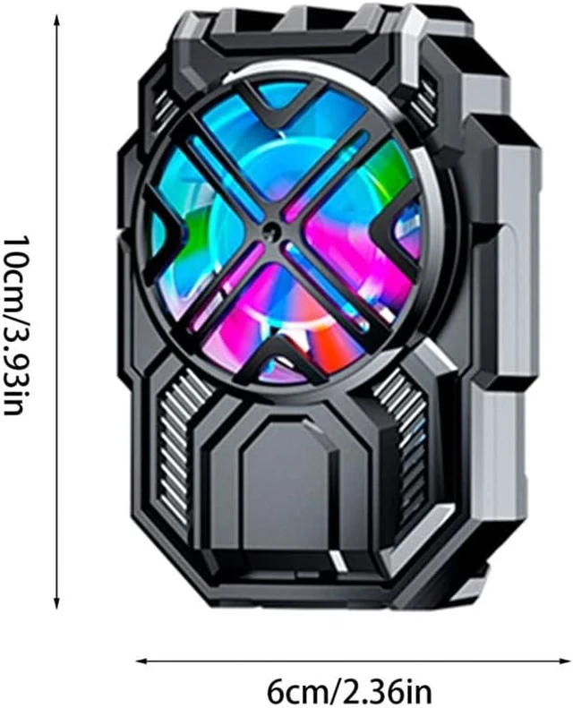 Alt view image 2 of 5 - Mini Mobile Phone Radiator Chicken-eating Game Cooler Portable Built-in Battery Peripherals Air-cooled Cooling Fan